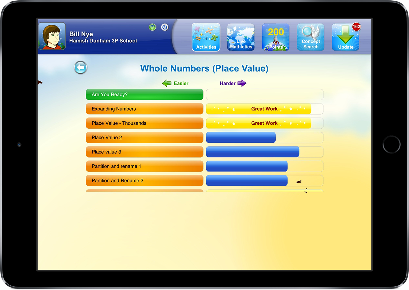 Old Mathletics Student Console