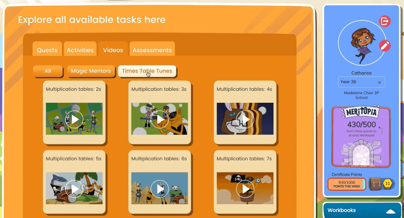 Times Tables Toons in Mathletics Times Tables Toons in Mathletics